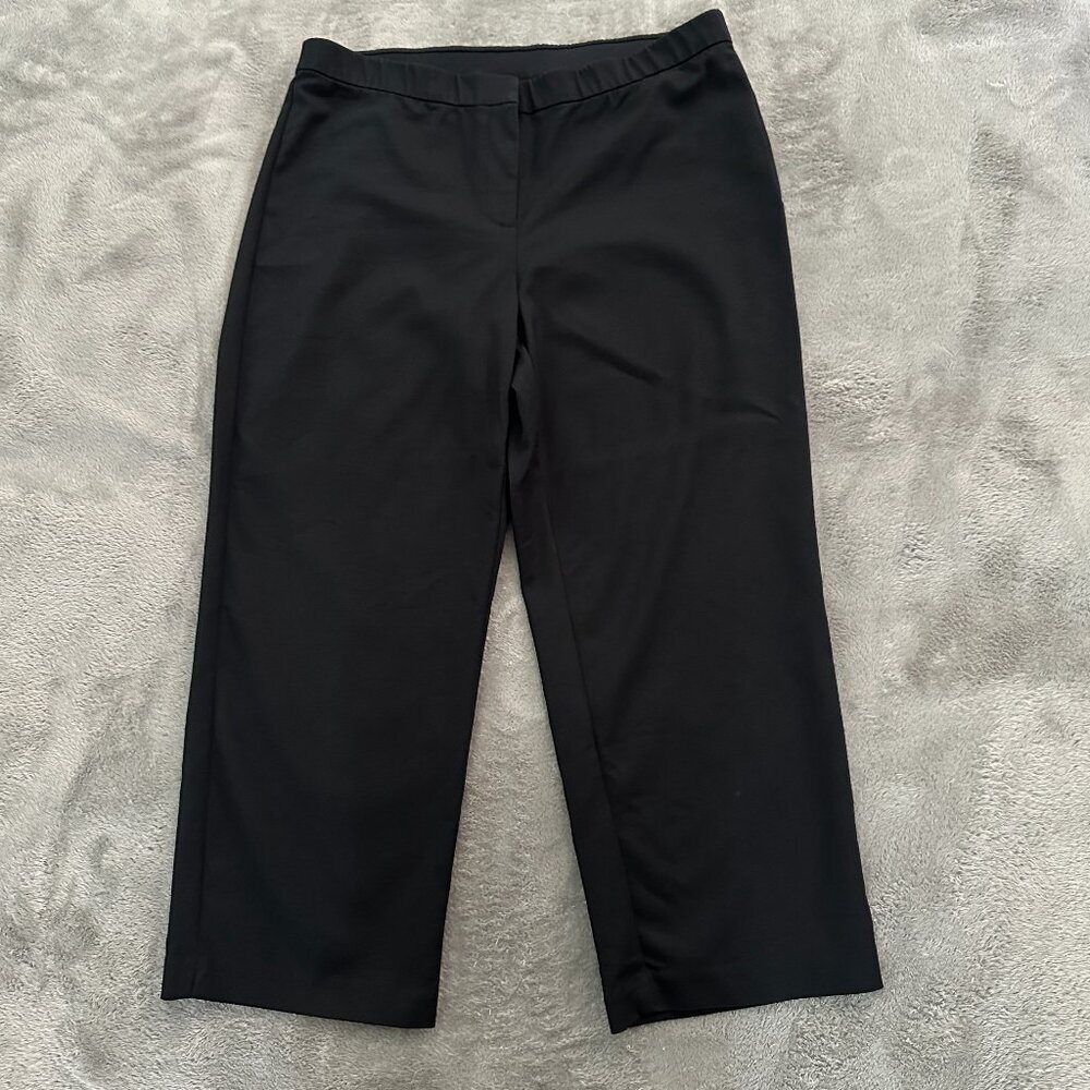 J. Jill Black Straight Leg Crop Pants Women's size 14